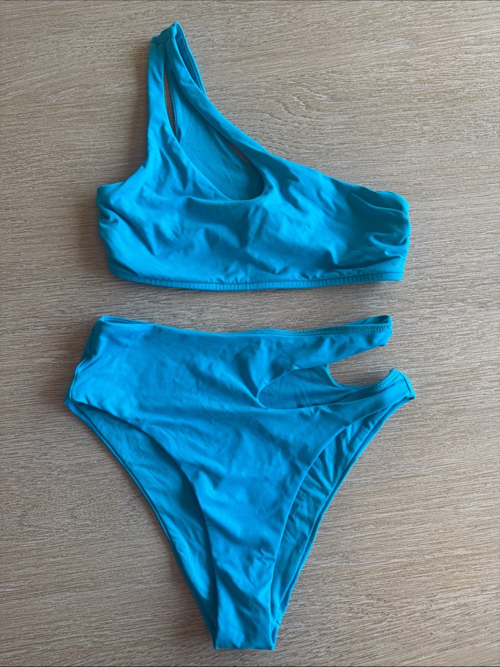 Victoria's Secret Turquoise One-Shoulder Bikini Set